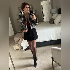 New Plaid Banana Republic warm coat